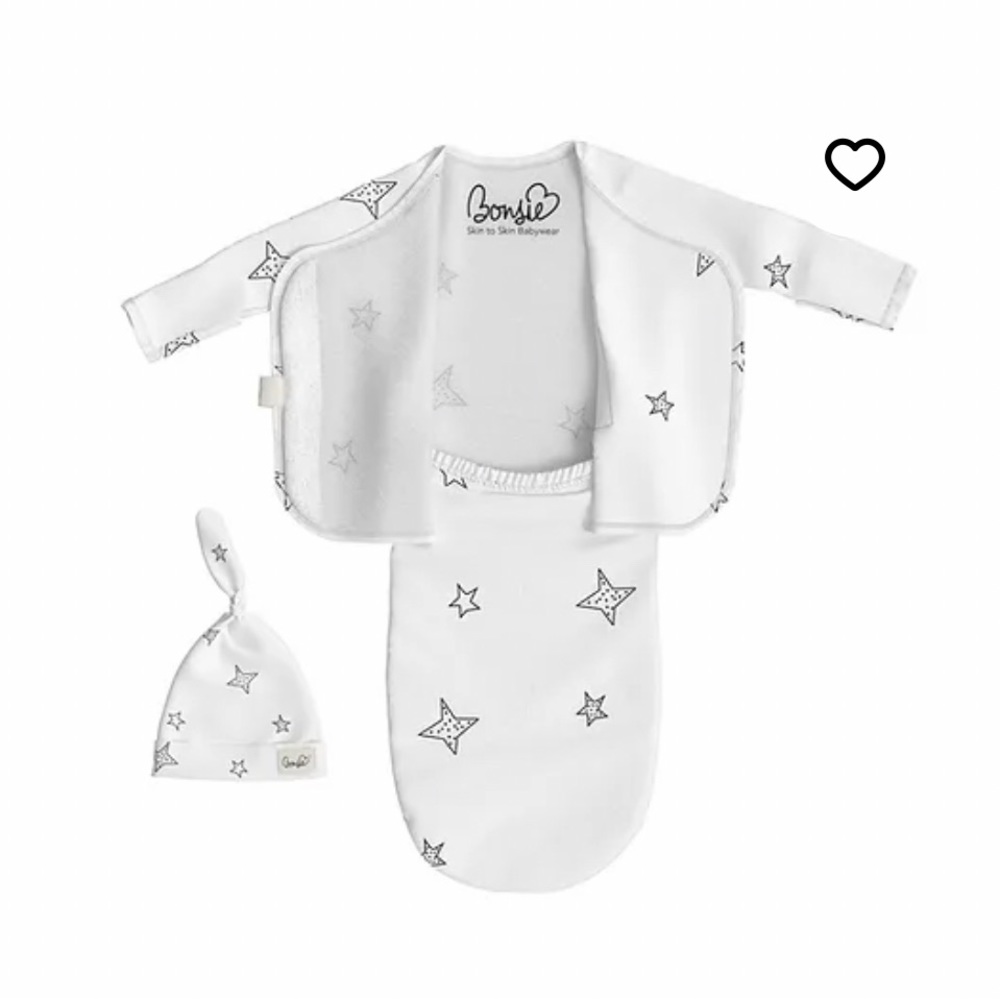 EUC Bonsie Skin to Skin Bamboo Baby Sack + Hat